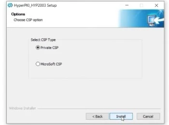 Private CSP selection