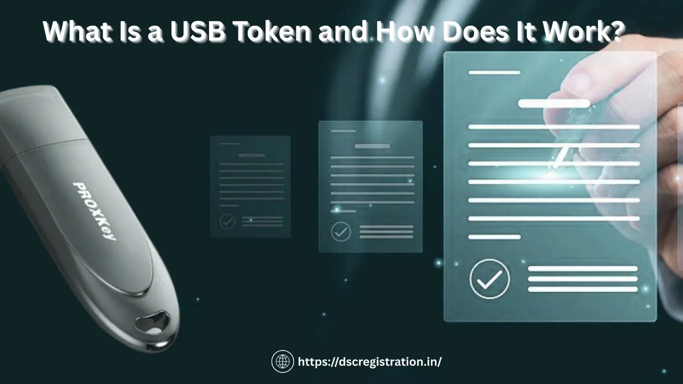 What is a usb token and process of using a usb token for DSC